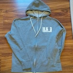 Grey ILKB zip up sweat shirt